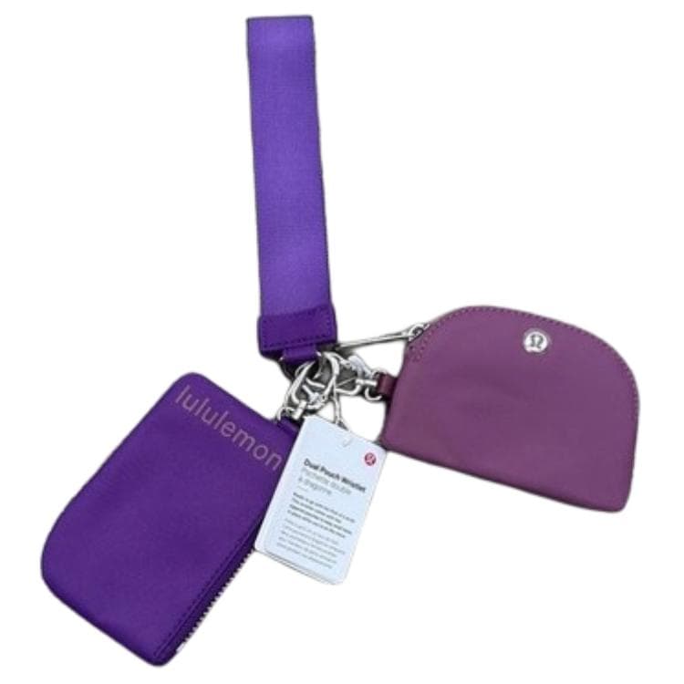 Портмоне Lululemon Dual Pouch Нейлоновый Клатч Женский Фиолетовый - изображение 2