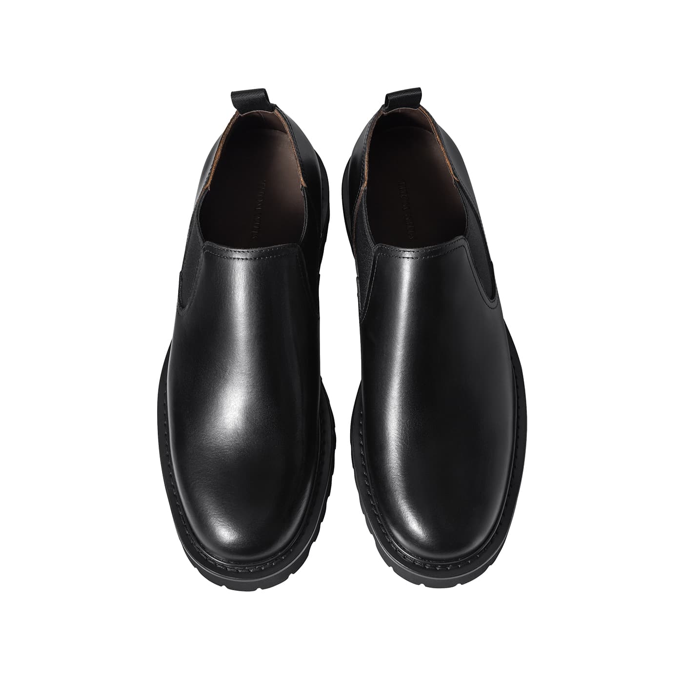 THOM WILLS Британский стиль Бизнес Коммутирование Slip-On Стиль "Старые деньги" Повседневные кожаные туфли Мужские - изображение 3