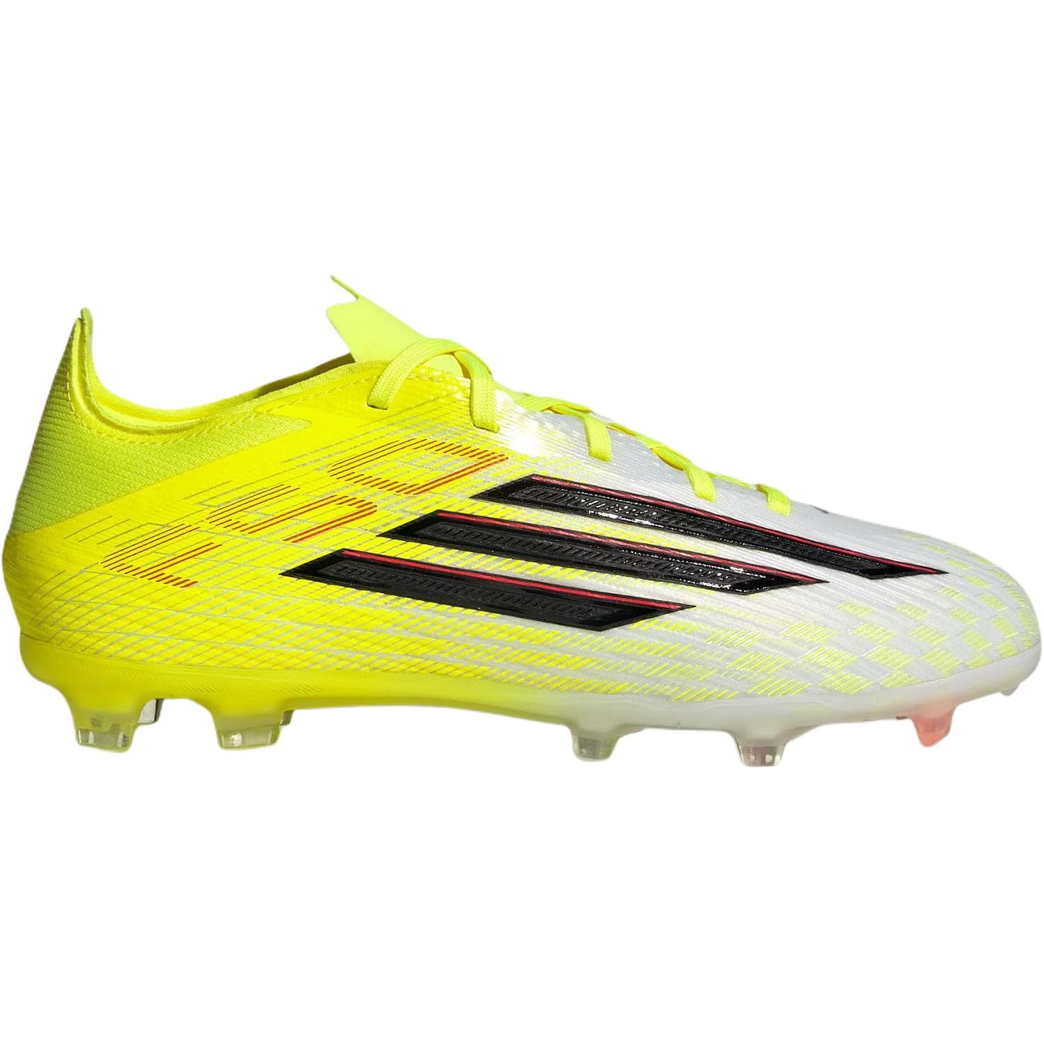 Бутсы Adidas F50 ELITE Low Топ Футбольные бутсы Неоново-желтый Черный Детский - изображение 2