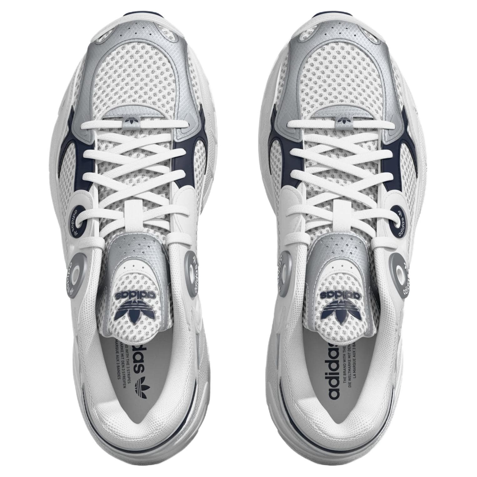 Кроссовки Adidas Originals Astir визуально увеличивает рост массивные кроссовки женские белые серебряные - изображение 4