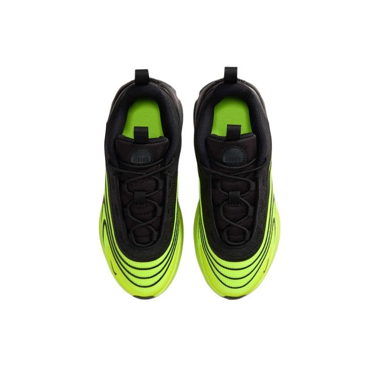 Кроссовки Nike Air MAX Пламя Низкие Кроссовки для Бега Черные Зеленые Детские - изображение 3