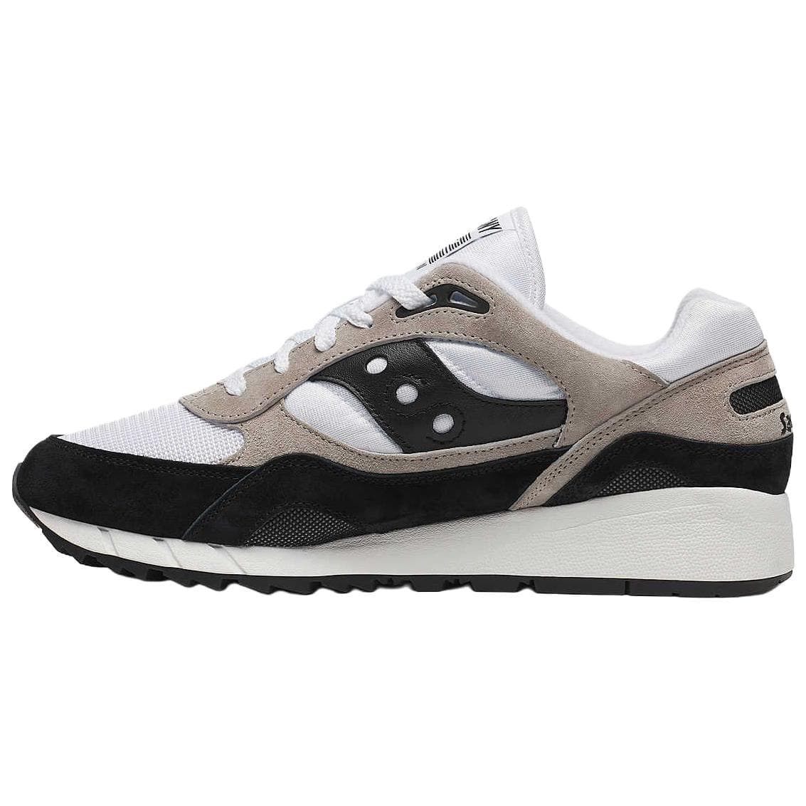 Кроссовки для бега Saucony Shadow 6000 Поддержка Баланс Поддержка Баланс Беговые кроссовки Унисекс Белый Серый Черный - изображение 2