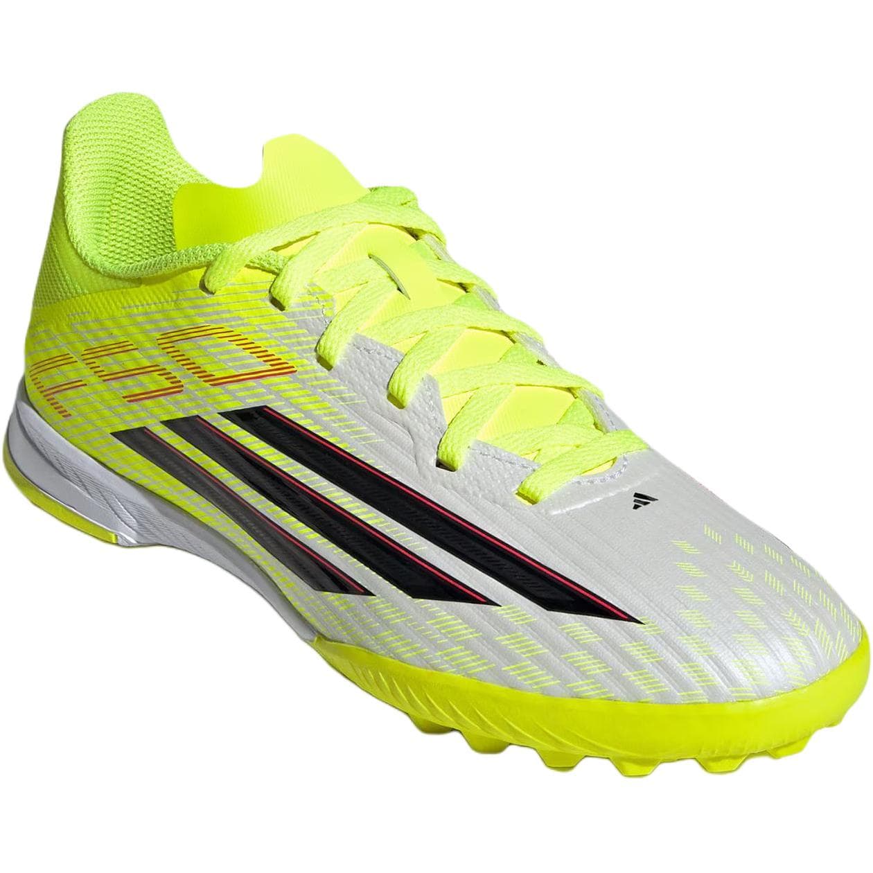 Бутсы Adidas F50 League Low Футбольные бутсы для детей неоново-желтый и черный - изображение 3