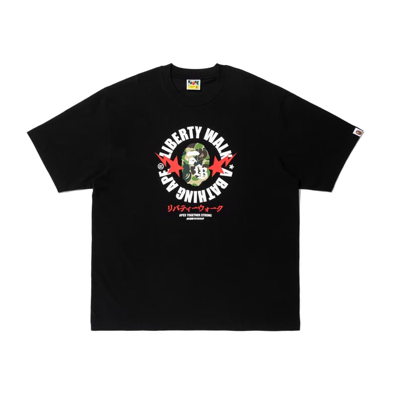Футболка A BATHING APE LIBERTY WALK SS26 T Рубашка Унисекс - изображение 1