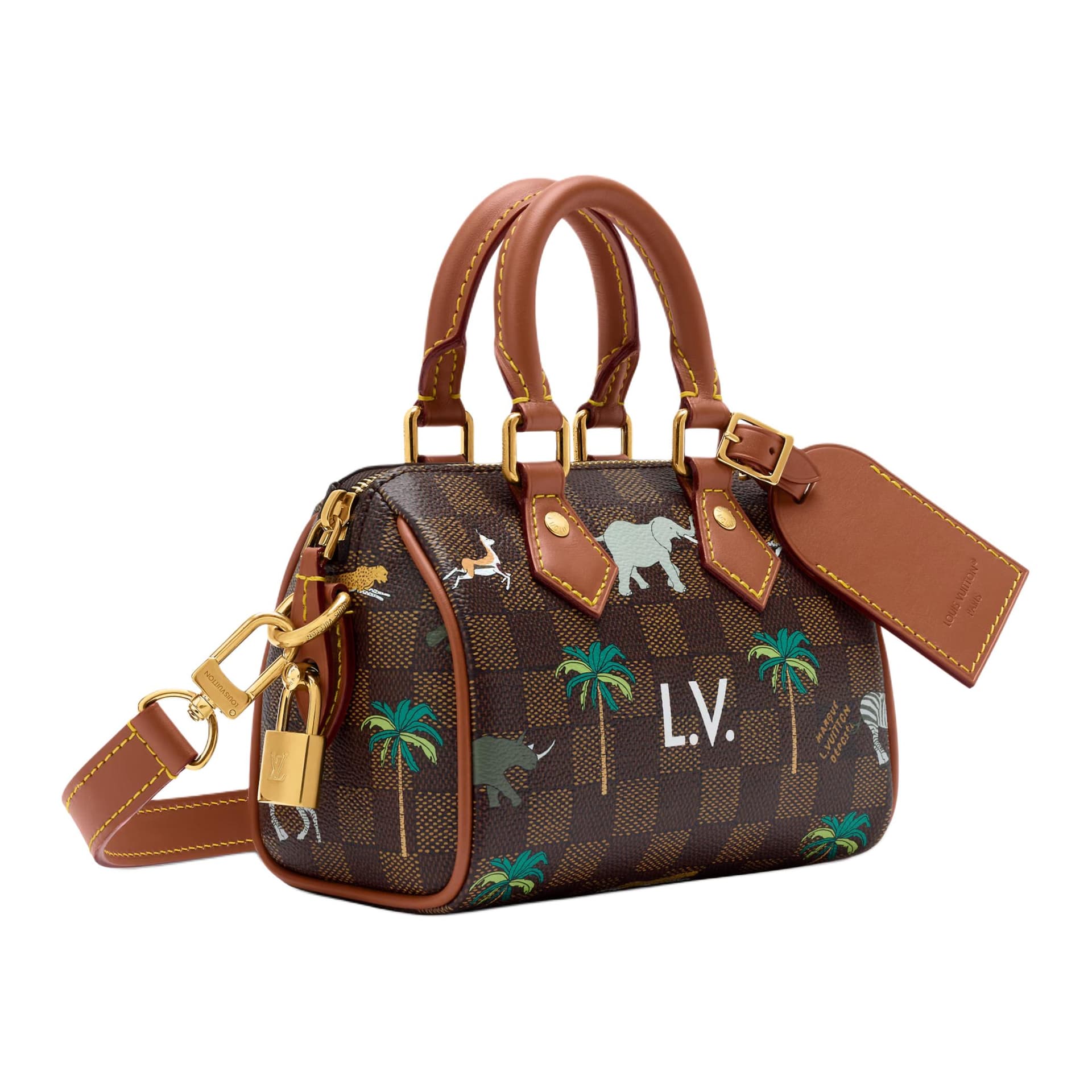 Сумка LOUIS VUITTON x THE DARJELING LIMITED Speedy BANDOULIRE 18 Damier Heritage - изображение 2