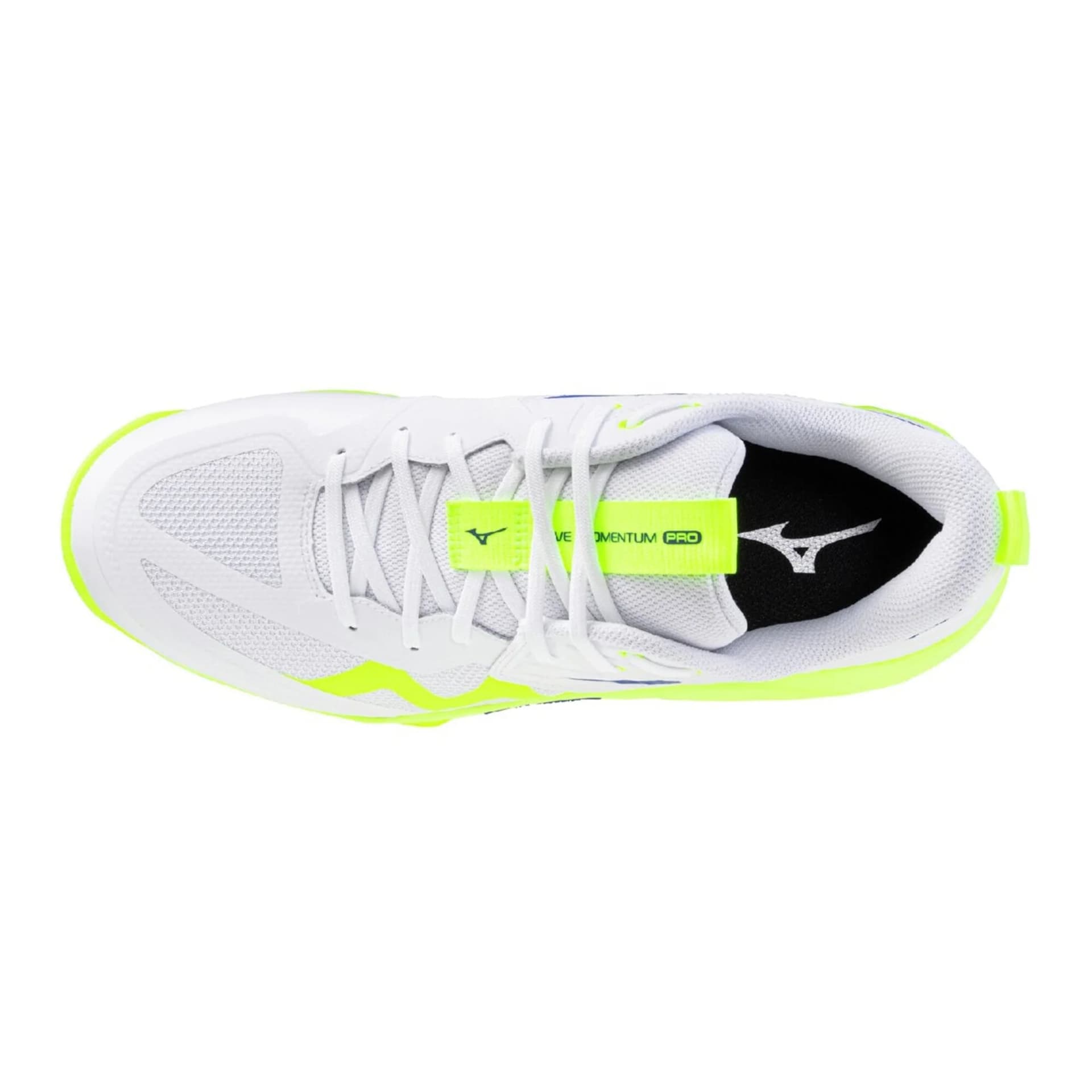 Кроссовки Mizuno WAVE MOMENTUM PRO Кожа Волейбольные кроссовки Унисекс Бело-зеленый - изображение 3