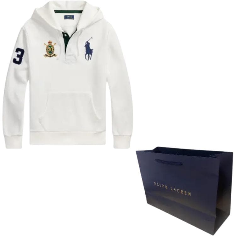 Худи Polo Ralph Lauren Big Pony FW25 Толстовка Стандартный размер Мужской Белый - изображение 7