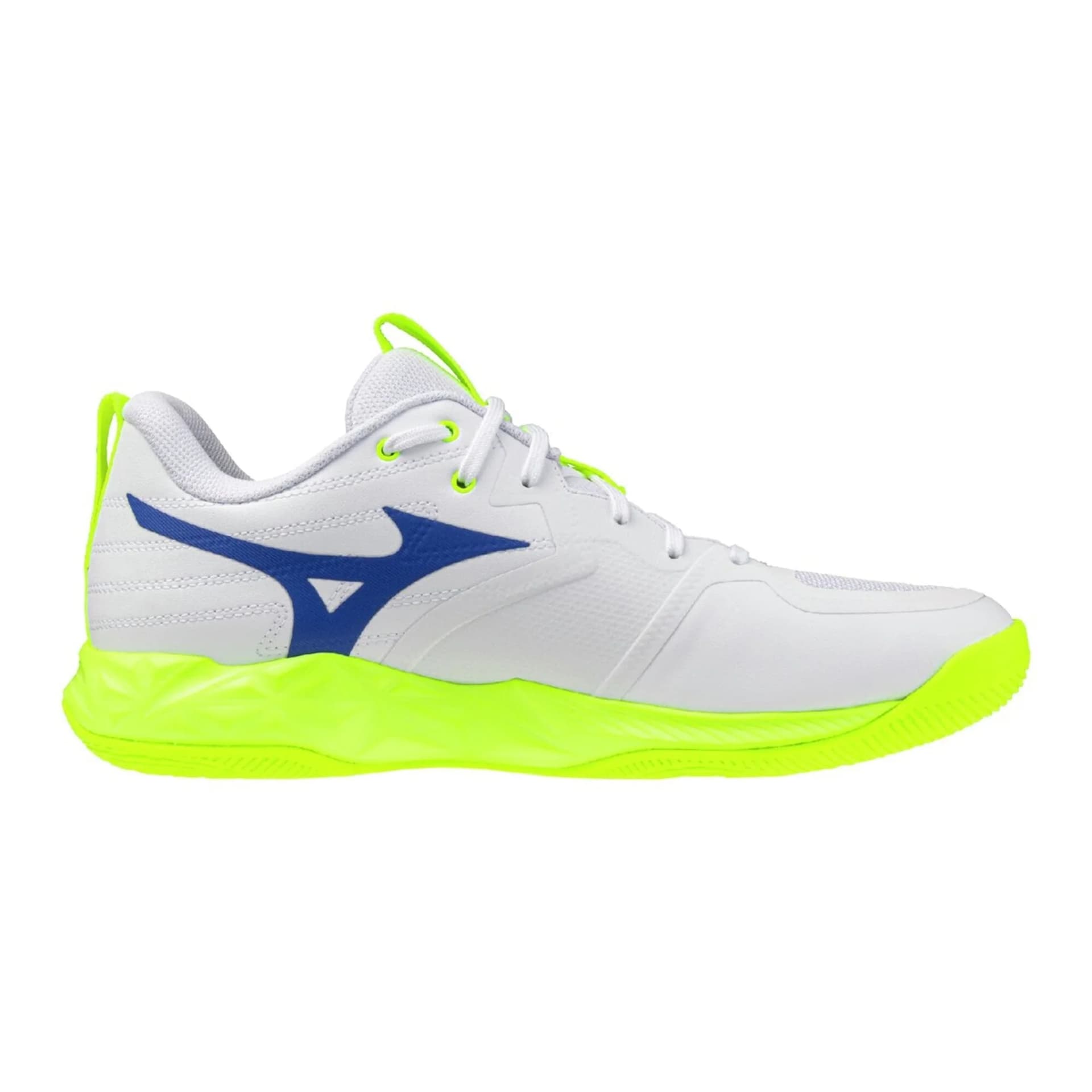 Кроссовки Mizuno WAVE MOMENTUM PRO Кожа Волейбольные кроссовки Унисекс Бело-зеленый - изображение 2
