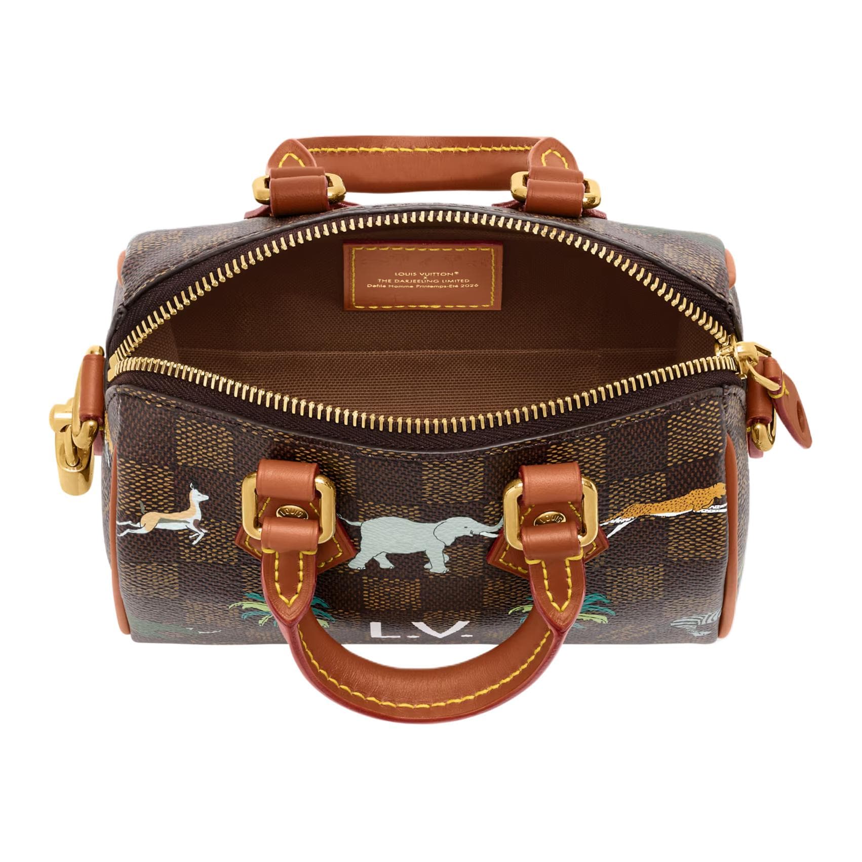 Сумка LOUIS VUITTON x THE DARJELING LIMITED Speedy BANDOULIRE 18 Damier Heritage - изображение 4