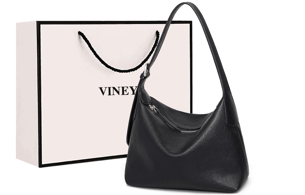 Мини-сумка VINEY Сумка через плечо из коровьей кожи стандартная (стандартная) женская черная - изображение 2