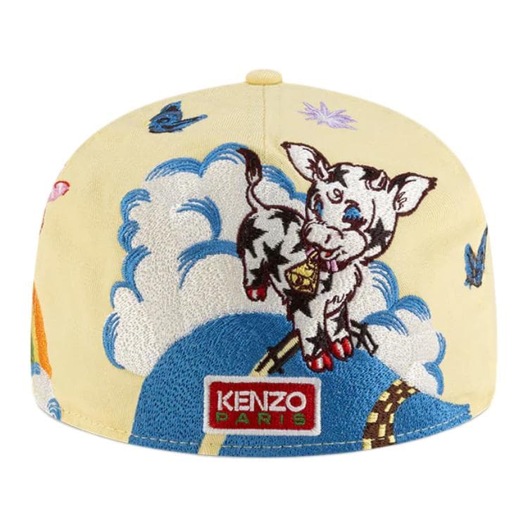 Кепка New Era X KENZO Хлопок Ткань Кепки Унисекс Желтые - изображение 5