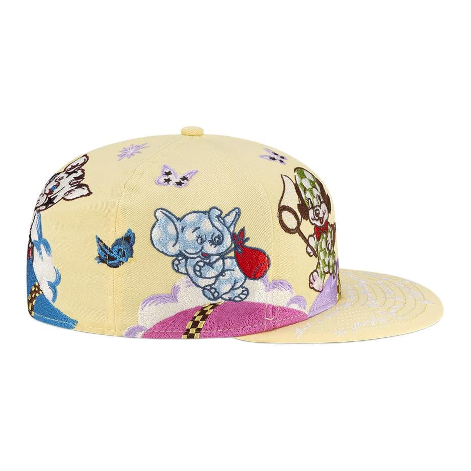 Кепка New Era X KENZO Хлопок Ткань Кепки Унисекс Желтые - изображение 6