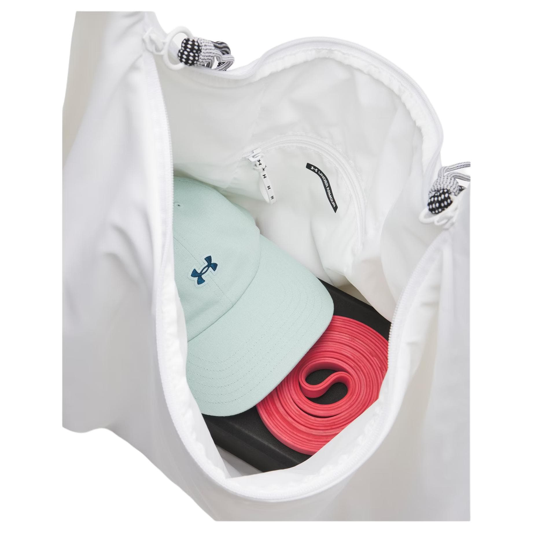 Мини-сумка Under Armour Полиэстер Волокно Полумесяц Сумка Плечевая Сумка Стандартная Женская Белая - изображение 4