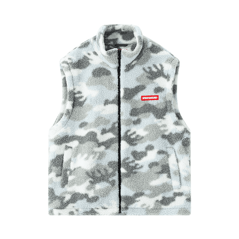 Жилет SPRAYGROUND Серый Белый Мужские Жилеты - изображение 1