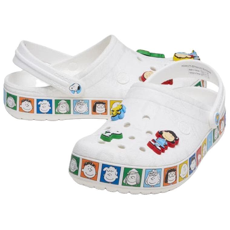 Сабо Crocs X PEANUTS Crocband Sabo Резиновые Унисекс Белые - изображение 4