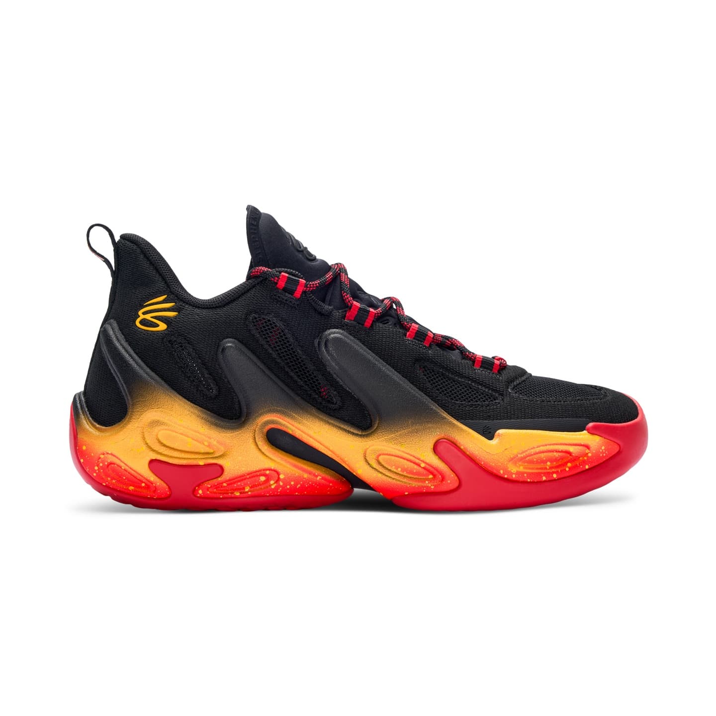 Кроссовки для баскетбола Under Armour Curry 13 Low Баскетбольные кроссовки Унисекс Черный Оранжевый - изображение 2