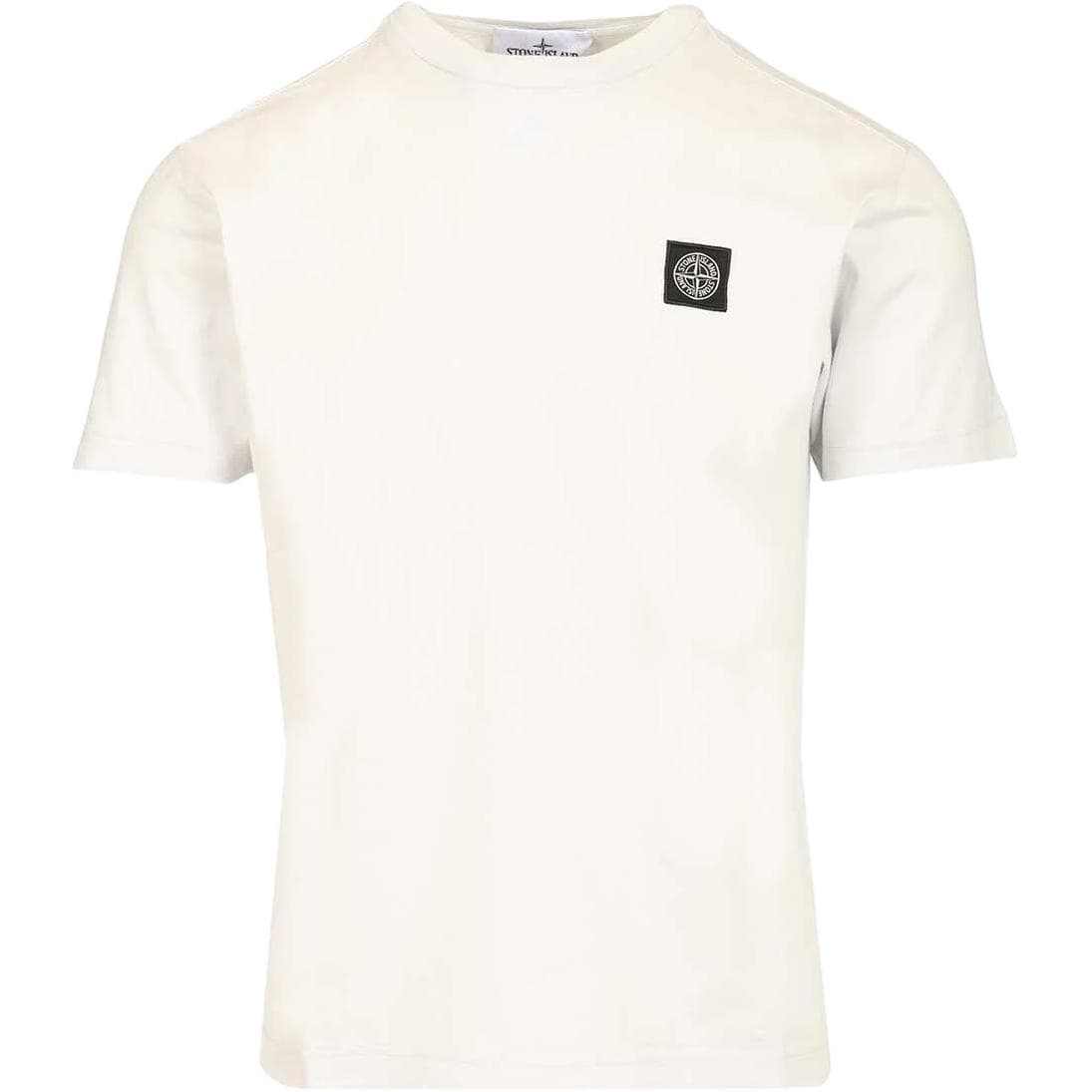 Футболка STONE ISLAND Белая Мужская T-Рубашка - изображение 1