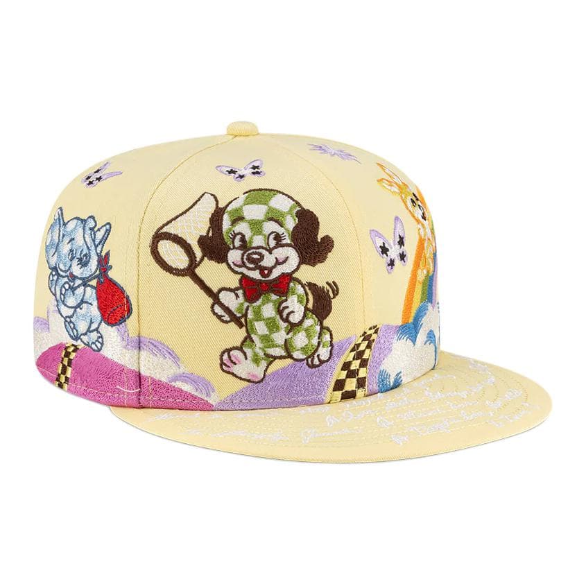 Кепка New Era X KENZO Хлопок Ткань Кепки Унисекс Желтые - изображение 3