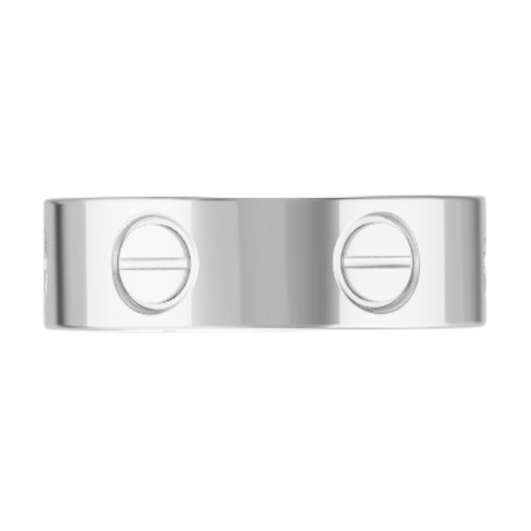 Кольцо Cartier LOVE Ring 18K White Gold 5.5mm - изображение 3