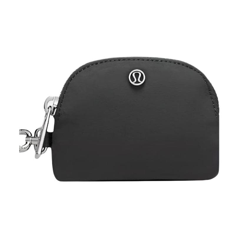 Портмоне Lululemon Dual Pouch Нейлон с полиэстером кошелек для мелочей женский темно-серый и графитовый серый - изображение 5