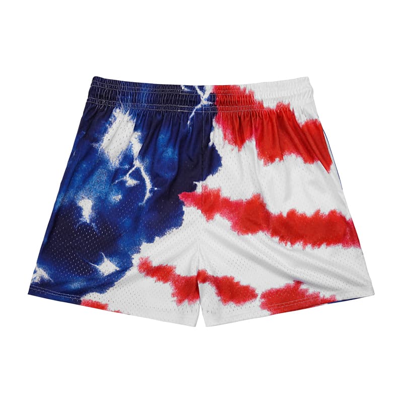 Тренировочные штаны BKCXZICE Red Blue Color Scheme Unisex Спортивные шорты - изображение 2