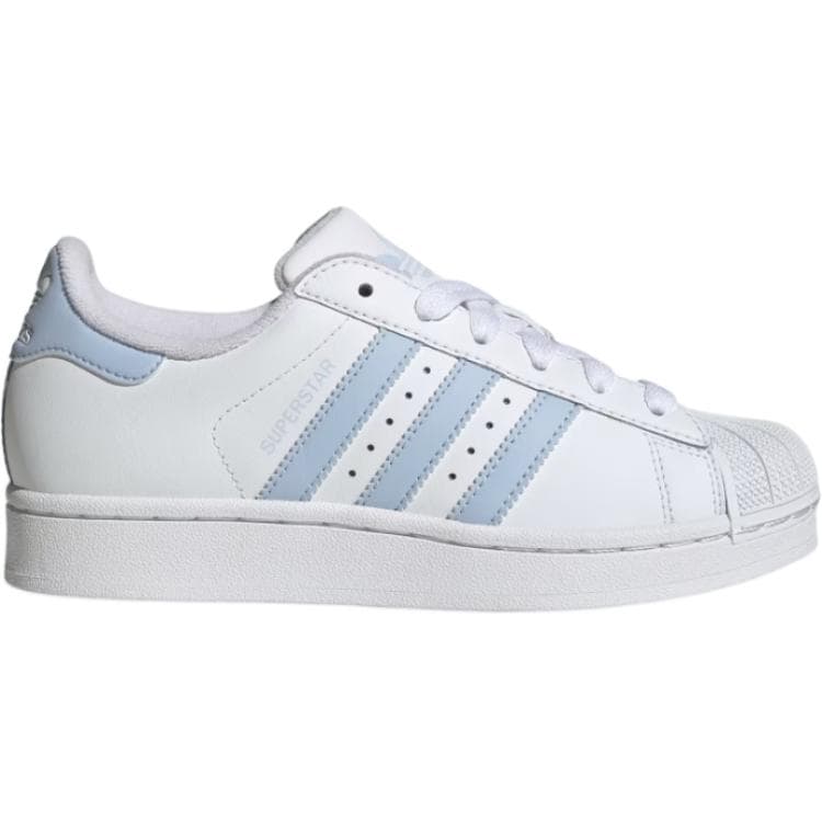 Кроссовки Adidas Originals Superstar 2 Кожа Низкий Верх Детская Обувь для Скейтбординга Белая - изображение 5
