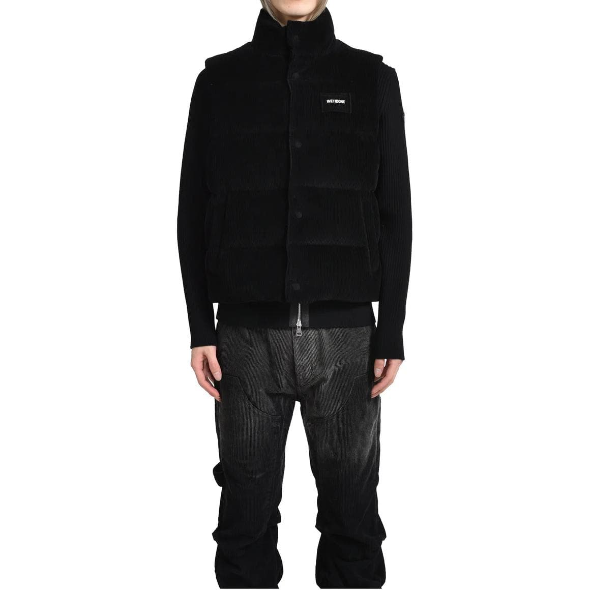 Куртка WE11DONE FW24 Пуховый жилет Мужской Черный - изображение 4