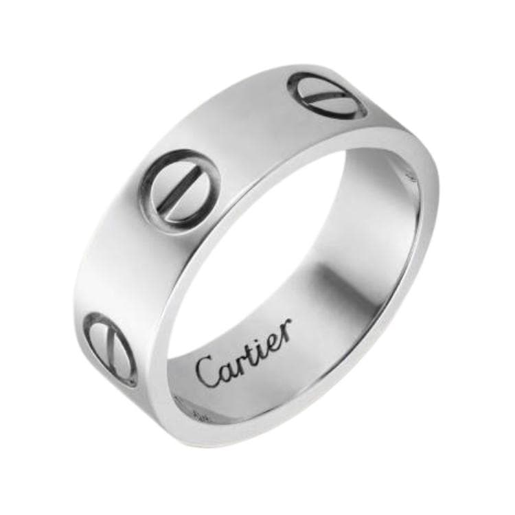 Кольцо Cartier LOVE Ring 18K White Gold 5.5mm - изображение 4