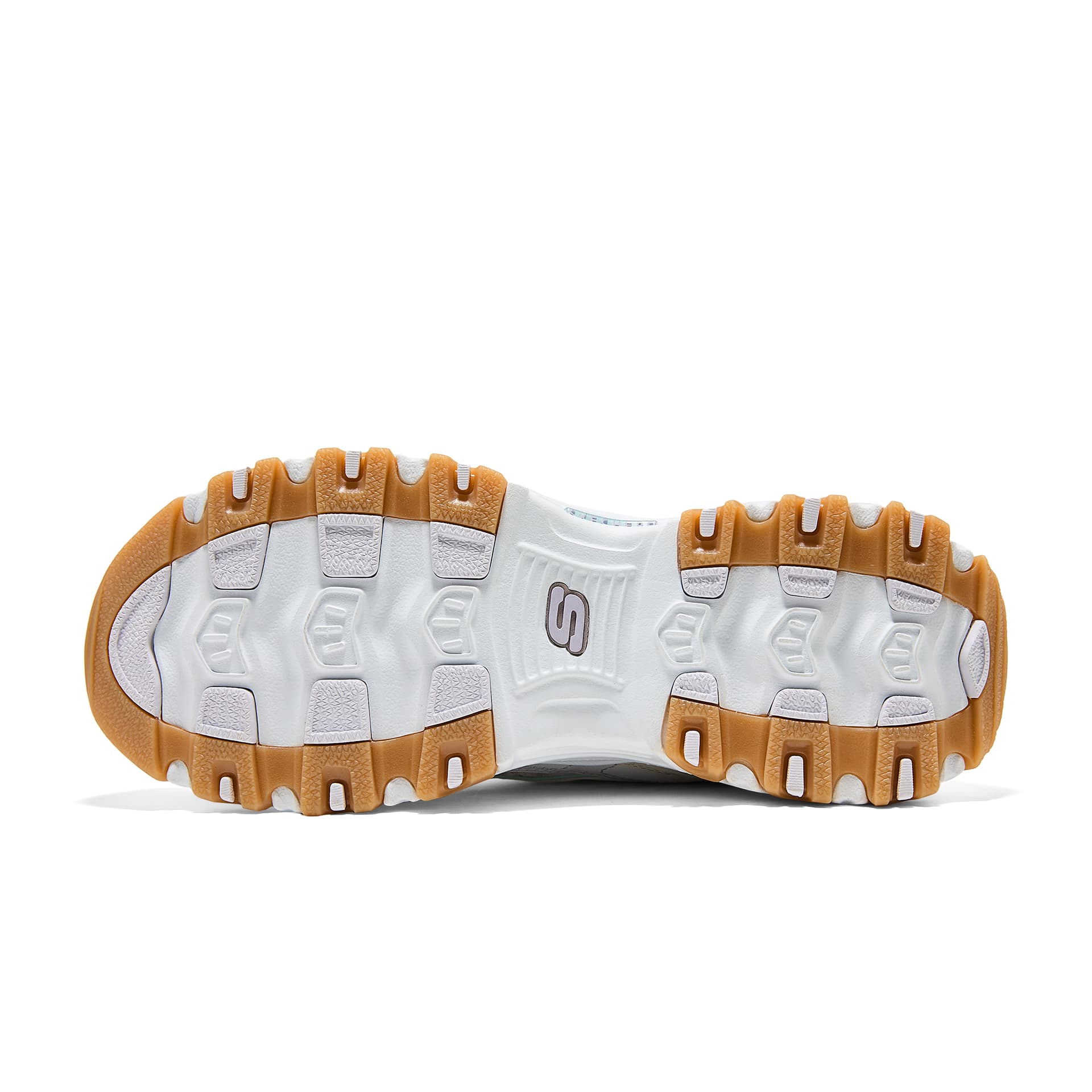 Кроссовки Skechers D'Lites Дышащий Лоу-топы Массивные кроссовки Women's White Серо-фиолетовый - изображение 5