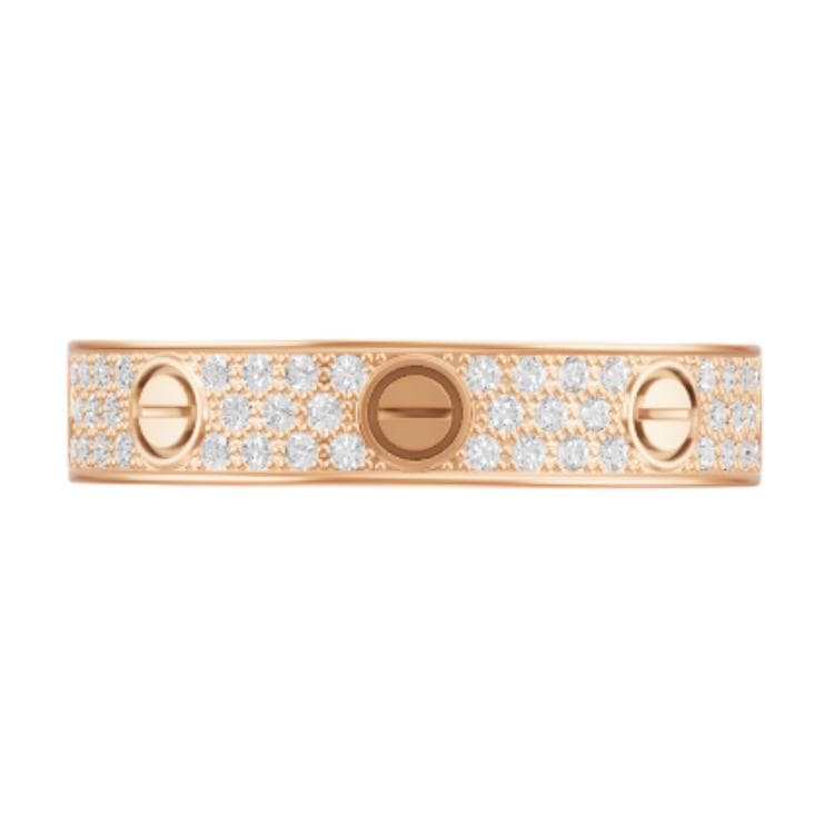 Кольцо Cartier LOVE Ring Rose Gold - изображение 3