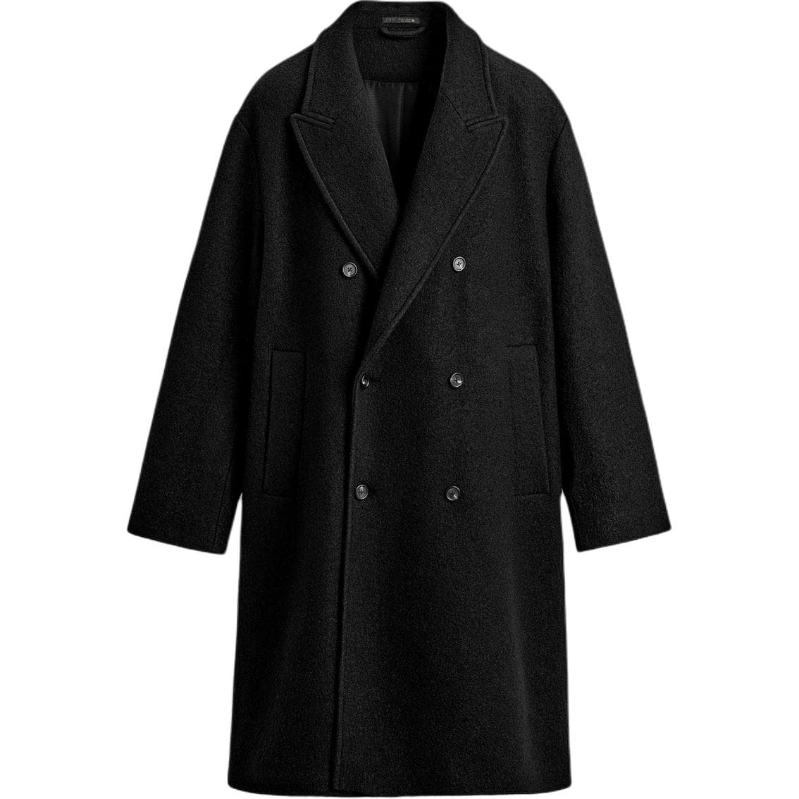 Пальто ZARA Черное Мужское Пальто - изображение 1