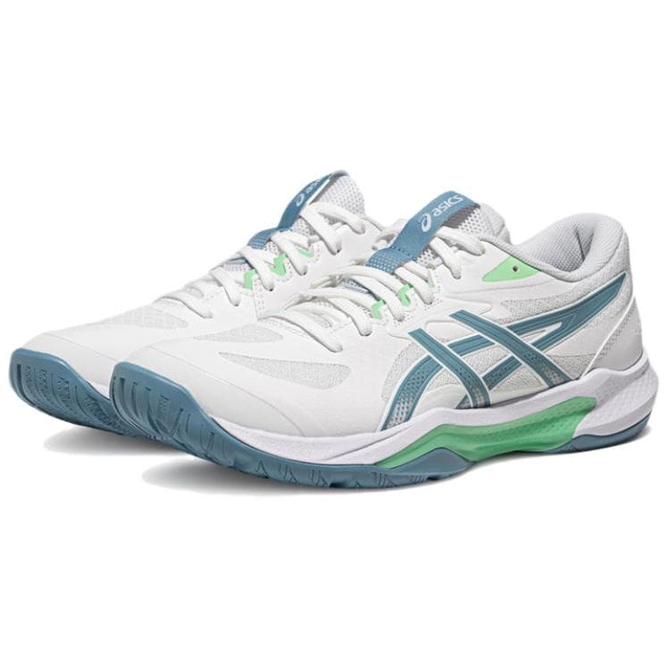 Кроссовки asics Гель Tactic 13 Стабильный Тип Low Топ Волейбольные кроссовки Мужской Бело-зеленый - изображение 3