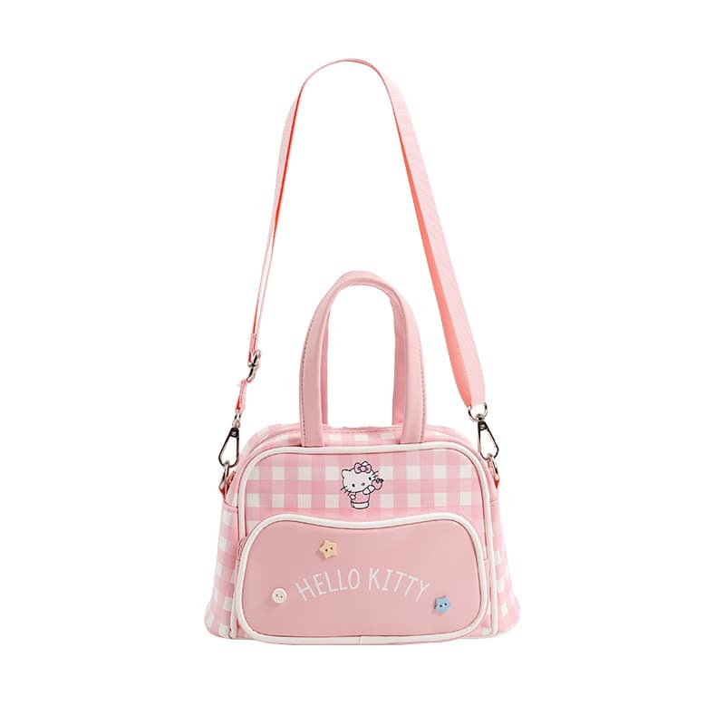 Сумка Sanrio Hello Kitty Сумка через плечо универсальная женская милая полиэстер и PU розовый/синий - изображение 1