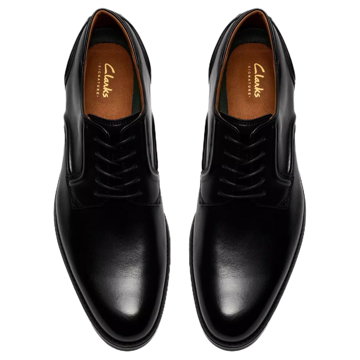 Clarks Технология Remi Кружево Кожа Мужские Туфли Черные - изображение 4