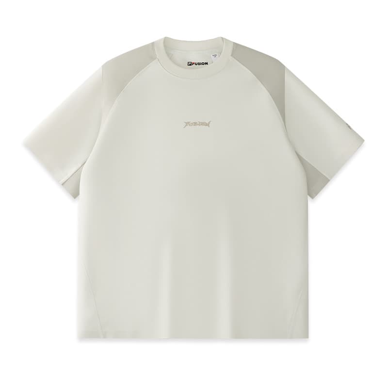 Футболка FILA FUSION URBAN TECH T Рубашка Мужская Кокосовый сок Белый хаки - изображение 1