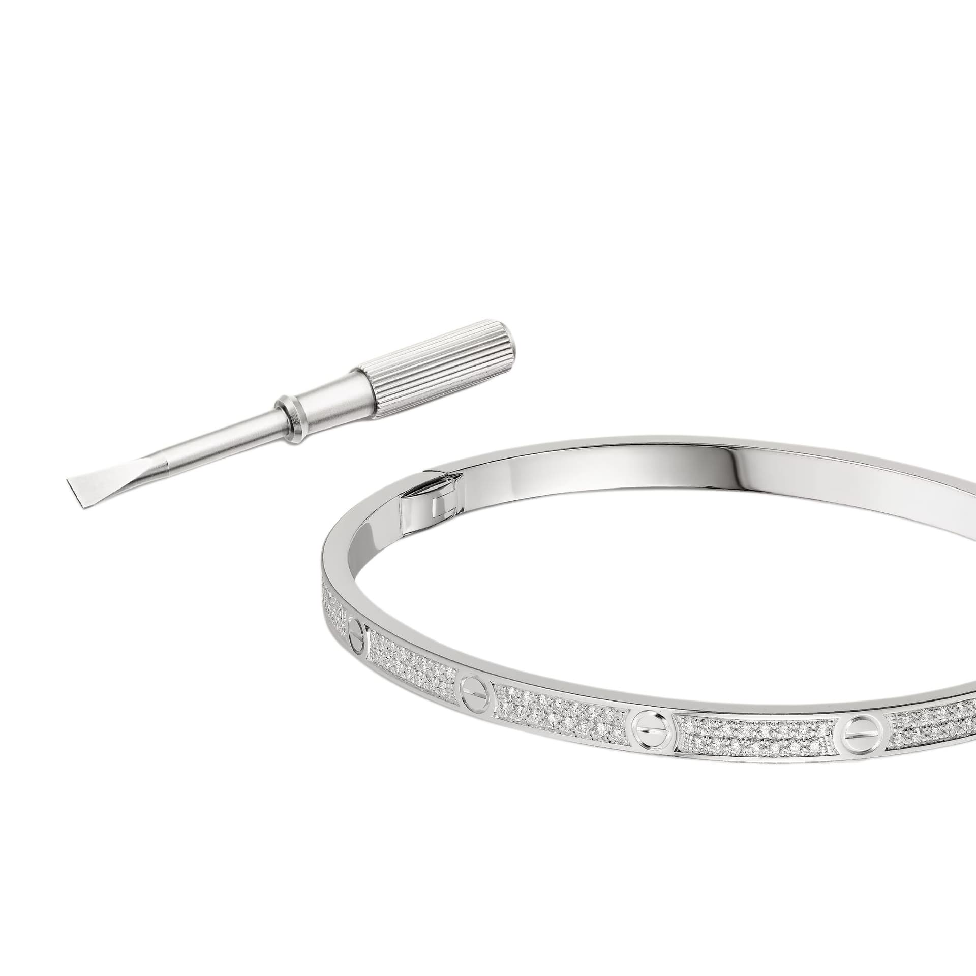 Браслет Cartier LOVE Bracelet White Gold - изображение 7