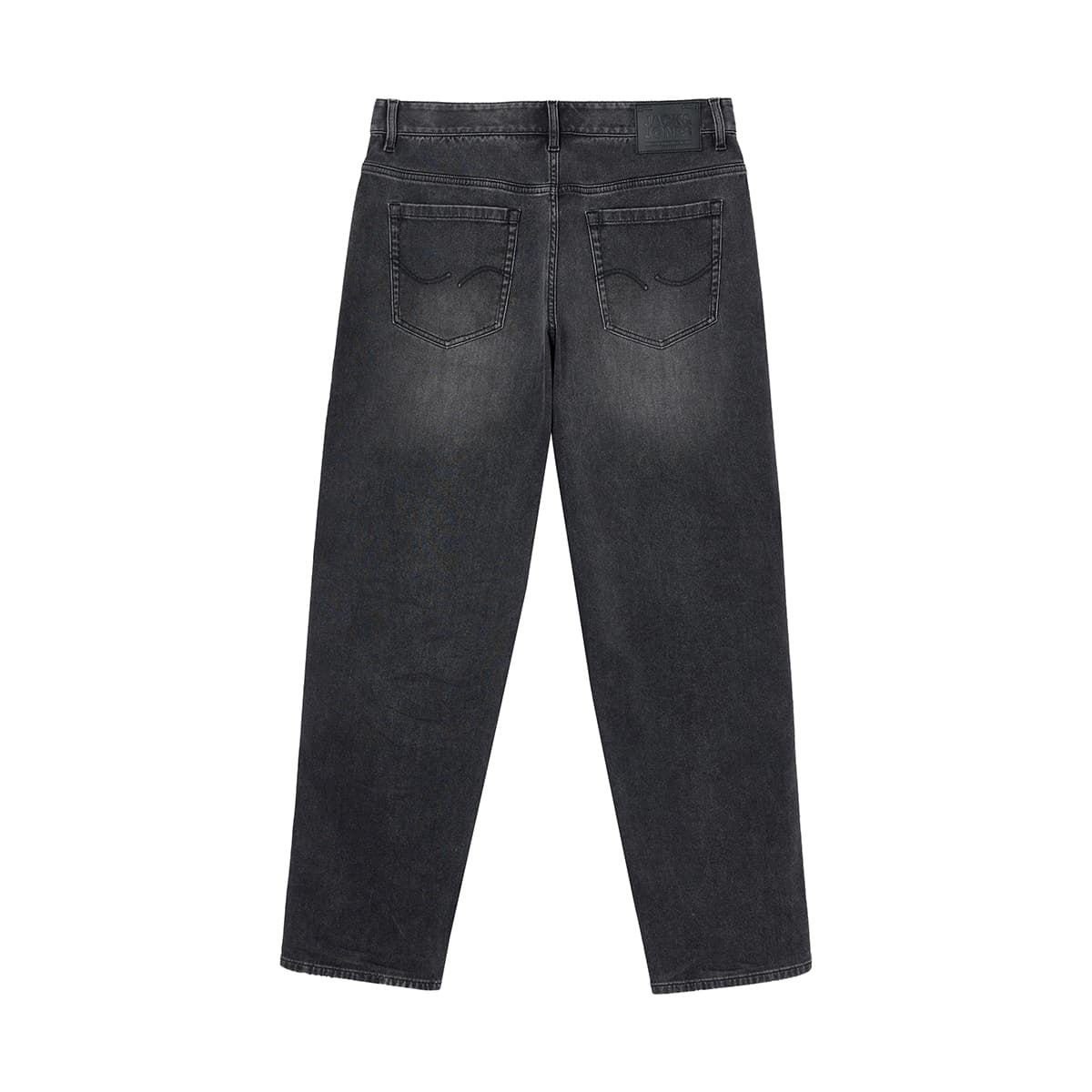 Штаны JACK&JONES Модные состаренные джинсы с эластичным свободным покроем и металлическим эффектом - изображение 2