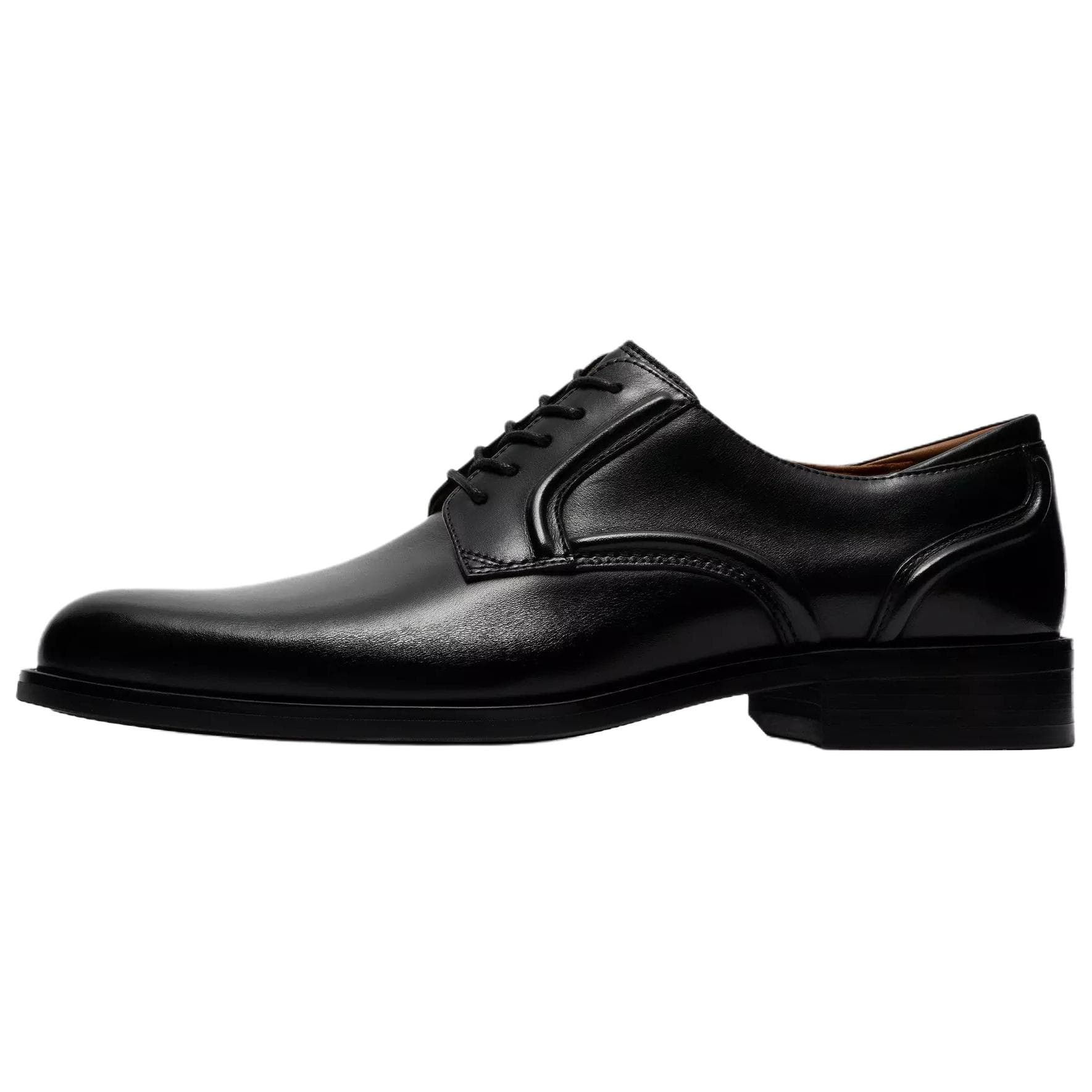 Clarks Технология Remi Кружево Кожа Мужские Туфли Черные - изображение 2