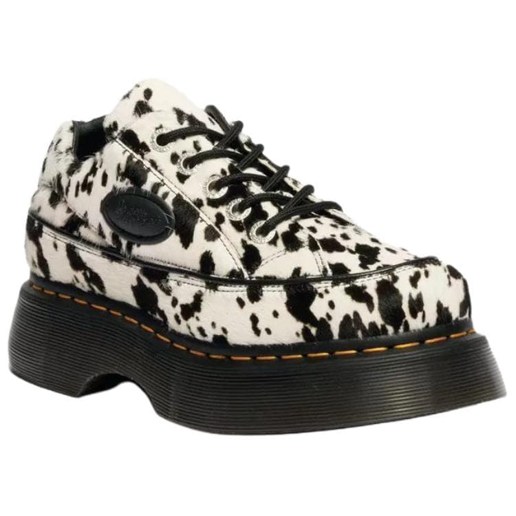 Dr.Martens Buzz Кожа Повседневные кожаные туфли Женские Черный Белый - изображение 2