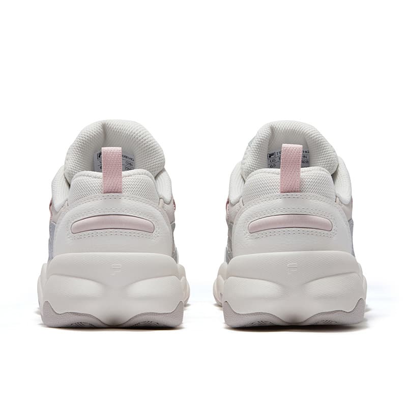 Кроссовки FILA FUSION WATERBEAR Bear Paw Shoes визуально увеличивает рост Низкие массивные кроссовки Женские Белый Серый - изображение 4