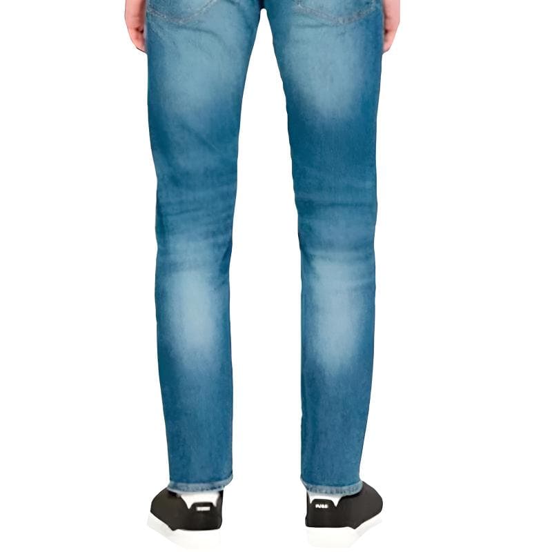 Штаны Hugo Boss Blue Men's Jeans Hugo Boss Синий Мужской Джинсы - изображение 4