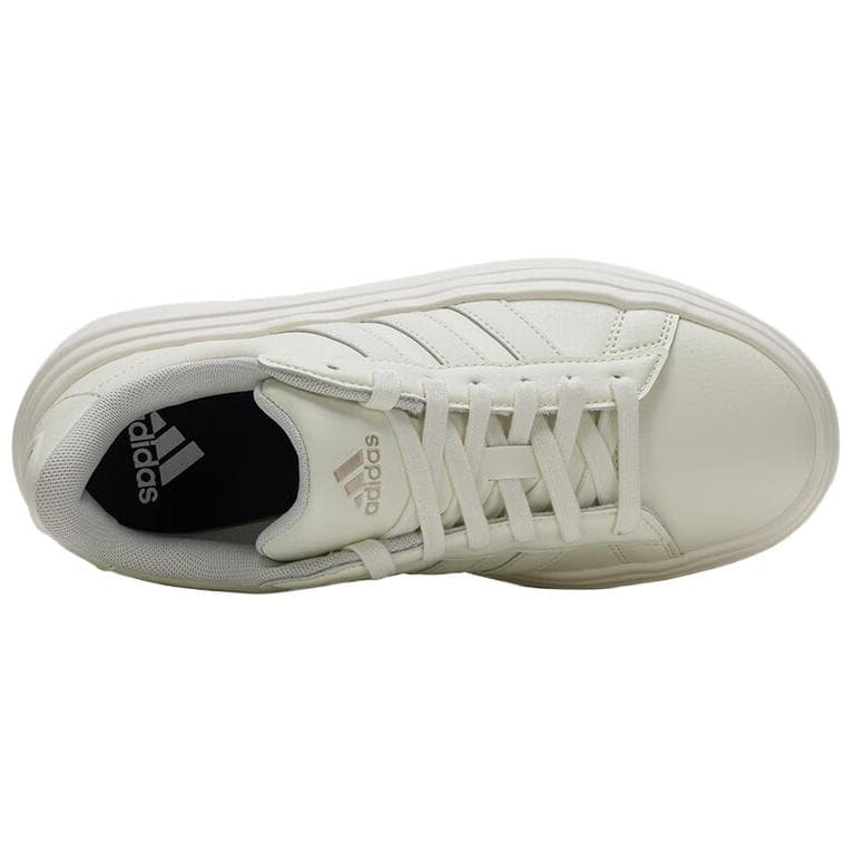 Кроссовки Adidas GRAND COURT PLATFORM Низкие кеды Повседневная обувь Женская Экрю - изображение 4