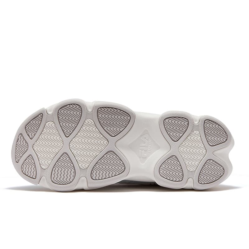 Кроссовки FILA FUSION WATERBEAR Bear Paw Shoes визуально увеличивает рост Низкие массивные кроссовки Женские Белый Серый - изображение 5