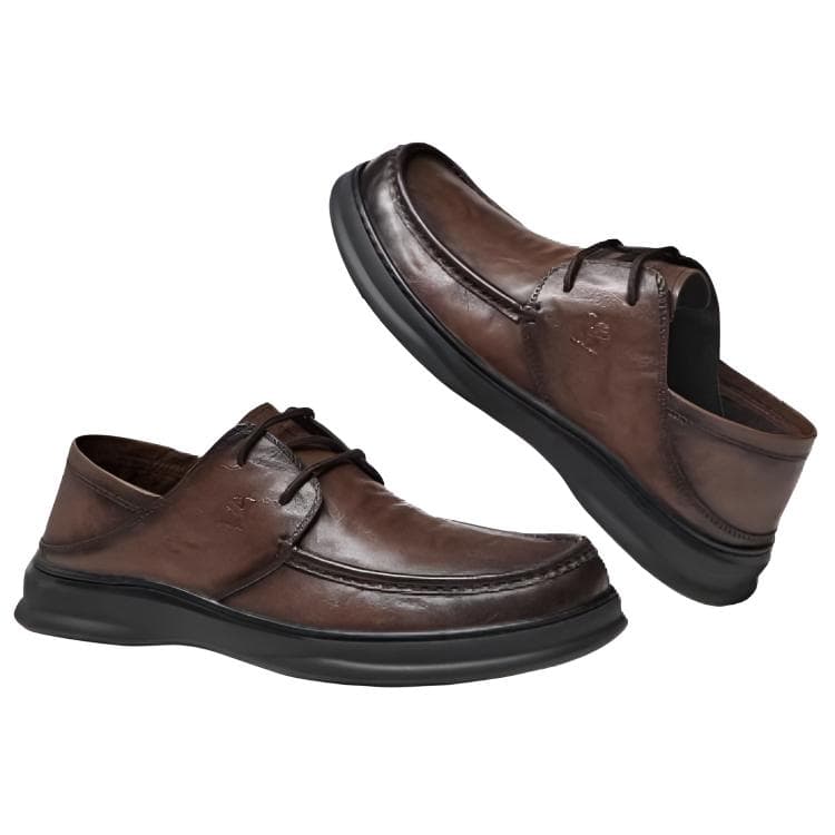 Camel Color Casual Leather Shoes Men's Верблюжий цвет Повседневные кожаные туфли Мужские - изображение 3