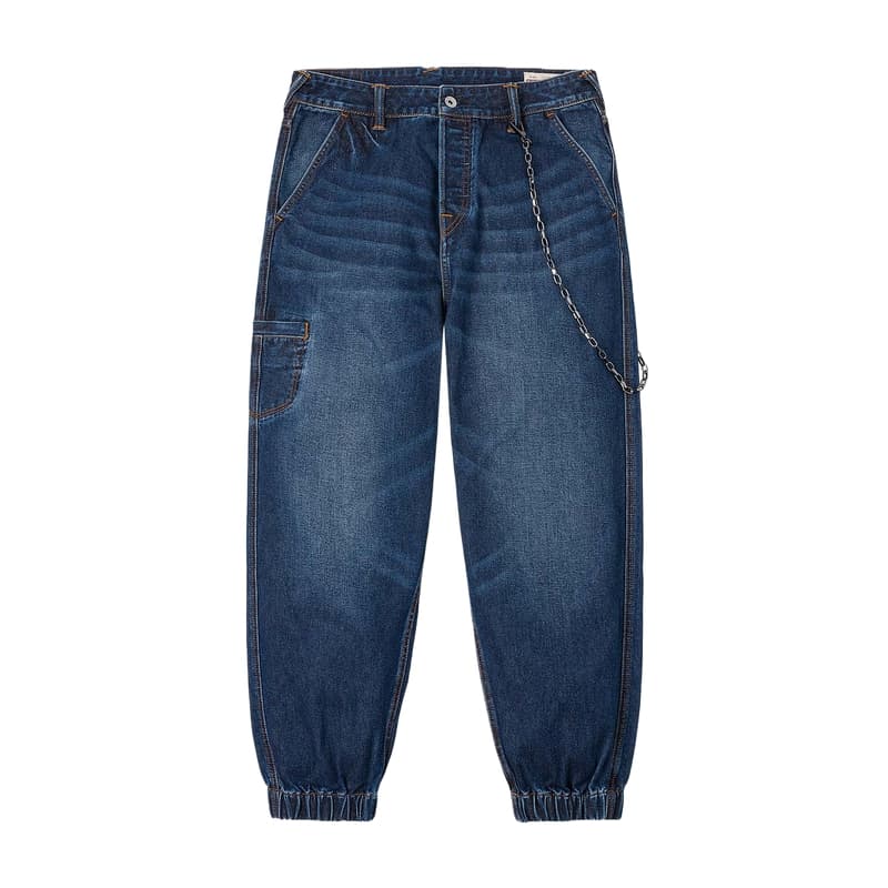 Штаны EVISU Джинсовый Синий Мужские Джинсы - изображение 2