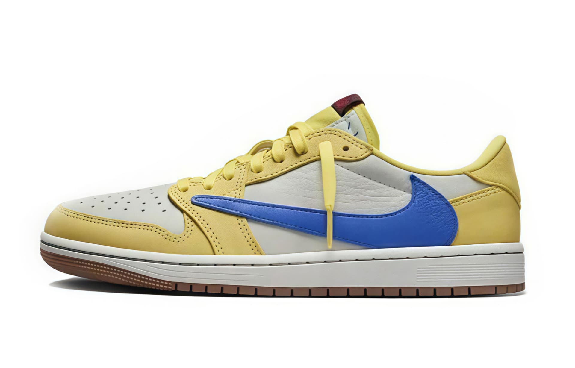 Ретро баскетбольные кроссовки Travis Scott x Jordan Air Jordan 1 - изображение 5