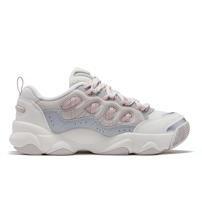 Кроссовки FILA FUSION WATERBEAR Bear Paw Shoes визуально увеличивает рост Низкие массивные кроссовки Женские Белый Серый - изображение 2