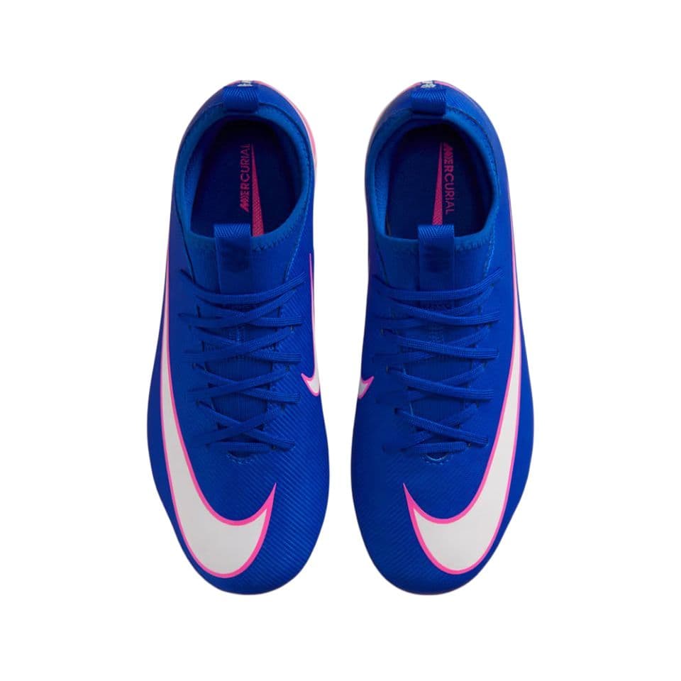 Бутсы Nike Mercurial Vapor 16 Academy Low Детская футбольная обувь низкий топ гоночно-синий цвет для детей - изображение 3
