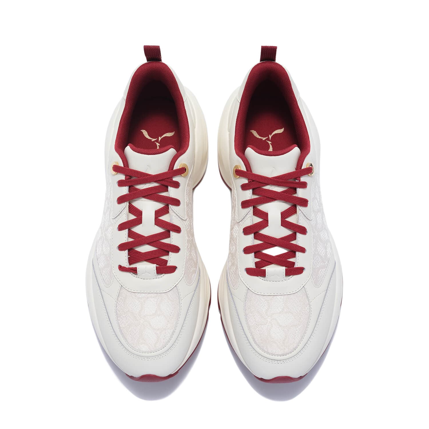 Кроссовки LI-NING 1990 Коровья кожа Повседневные толстоподошвенные кроссовки V2 Cloud Club Мужской - изображение 3