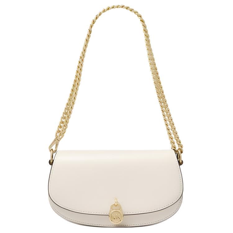 Сумка через плечо MICHAEL KORS Mila Коровья кожа Седло Сумка Сумка через плечо Маленькая Женская Молочно-белая - изображение 1